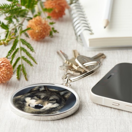 Wolf Sleutelhanger (Zijkant)