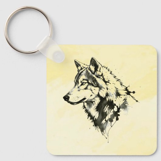 Wolf Sleutelhanger (Voorkant)