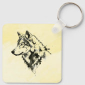 Wolf Sleutelhanger (Achterkant)