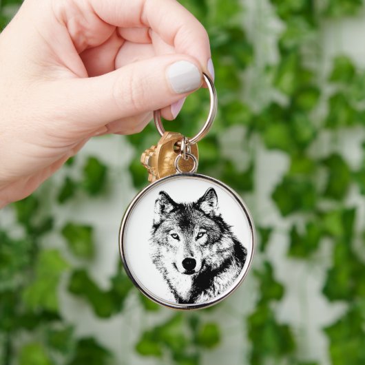 Wolf Sleutelhanger (Hand)