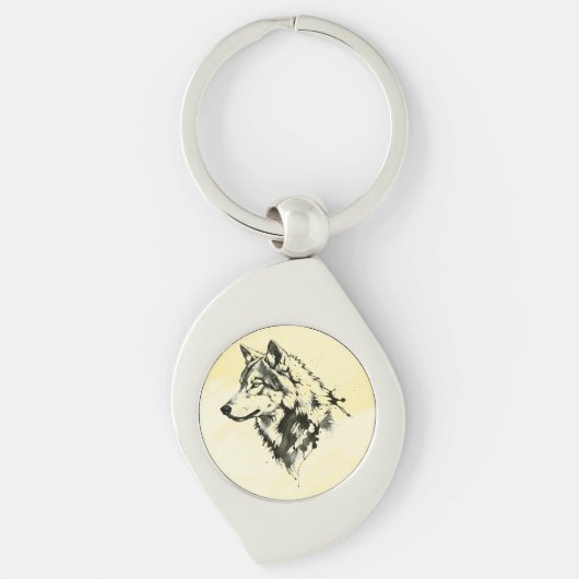 Wolf Sleutelhanger (Voorkant)