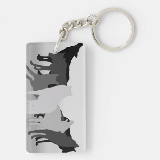 Wolf Sleutelhanger (achterkant)