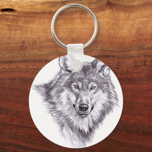 wolf sleutelhanger (Voorkant)