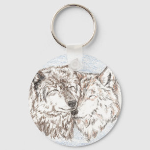 Wolf Sleutelhanger Support