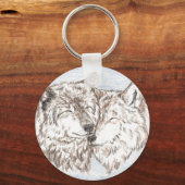 Wolf Sleutelhanger Support (Voorkant)