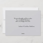 Wolf Snow-boom - kerstfoto Feestdagenkaart (Achterkant)