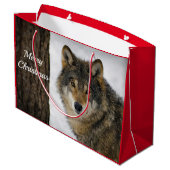 Wolf Snow-kerstfoto Groot Cadeauzakje