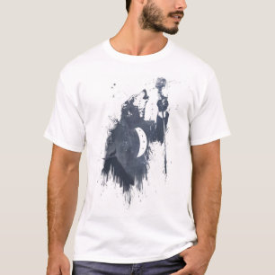 Wolf song (blauw) t-shirt