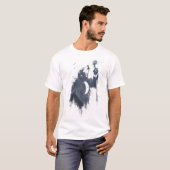 Wolf song (blauw) t-shirt (Voorkant volledig)