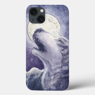 "Wolf Song" Origineel Waterverf Art Hoesje. Case-Mate iPhone Case