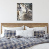 Wolf Song - Pastel Canvas Afdruk (Insitu (Slaapkamer))