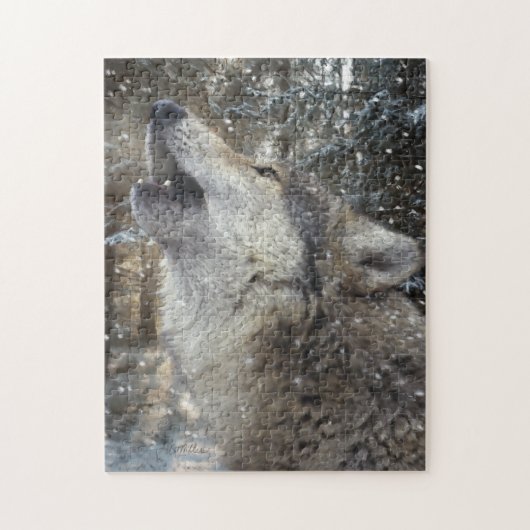 Wolf Song - Pastel Legpuzzel (Verticaal)