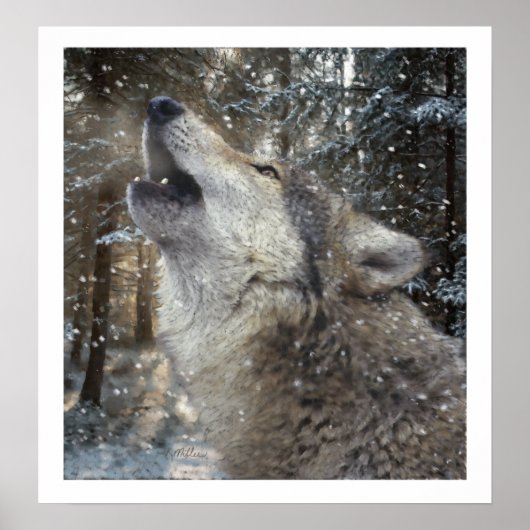 Wolf Song - Pastel Poster (Voorkant)