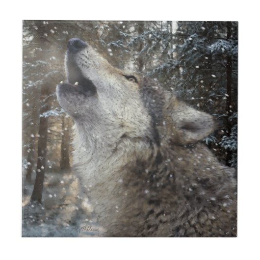 Wolf Song - Pastel Tegeltje (Voorkant)