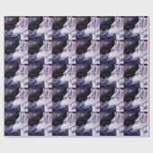 Wolf Space Mountains bosschilderij Cadeaupapier (Vlak)