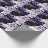 Wolf Space Mountains bosschilderij Cadeaupapier (Hoek)