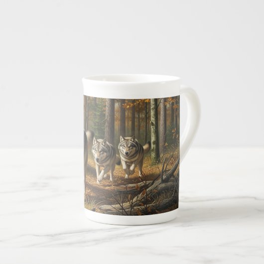 Wolf Specialty Mug style 1 Porselein Kop (Voorkant rechts)