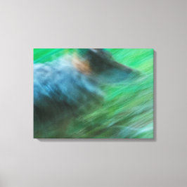 Wolf Speed 24" x 18", 1,5", Enkel Canvas Afdruk