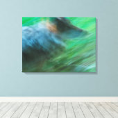 Wolf Speed 24 x 18 inch, 1,5 inch, Single Canvas Afdruk (Insitu (Houten vloer))