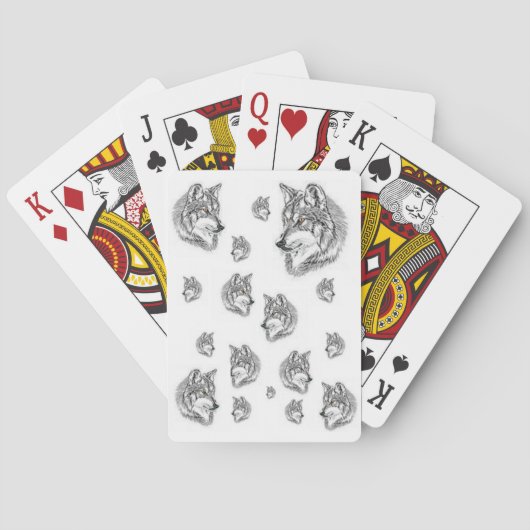 Wolf-speelkaartdeck Pokerkaarten (Achterkant)
