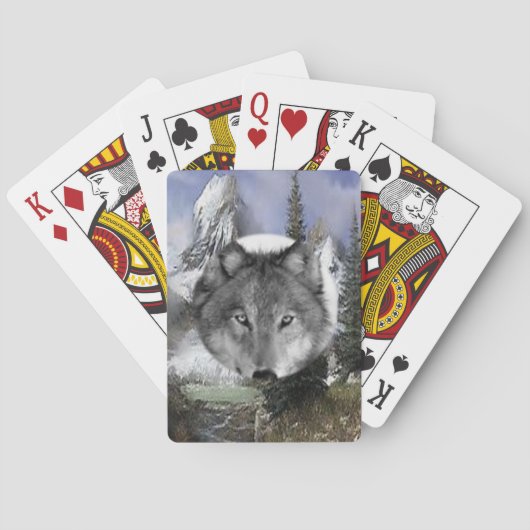 Wolf-speelkaartdeck Pokerkaarten (Achterkant)