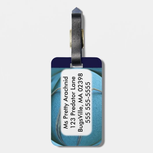 Wolf Spider ~ Bagagelabel (Achterkant verticaal)