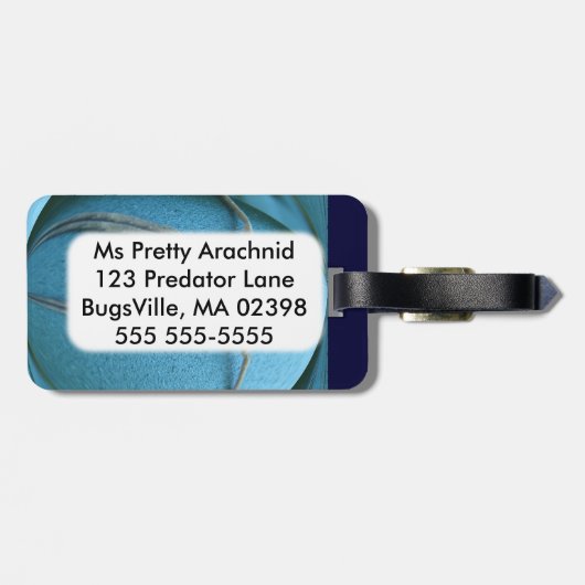 Wolf Spider ~ Bagagelabel (Achterkant horizontaal)