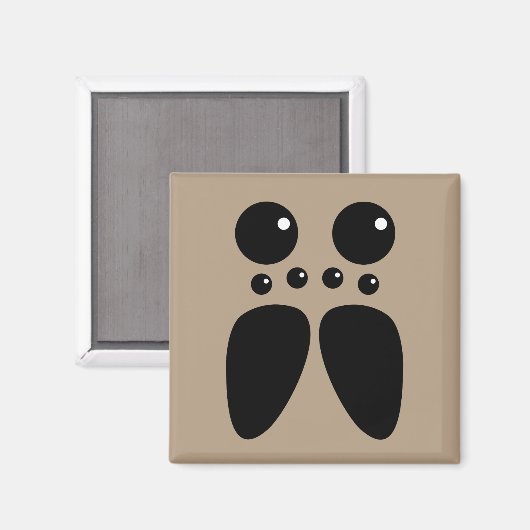 Wolf Spider Gezicht Magneet (Voorkant / Achterkant)