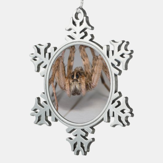 Wolf Spider Tin Sneeuwvlok Ornament (Rechts)