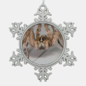 Wolf Spider Tin Sneeuwvlok Ornament (Voorkant)