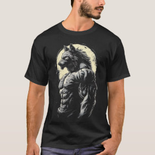 Wolf Spieren Bodybuilding Weerwolf T-shirt