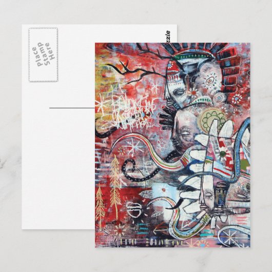 Wolf Spirit Briefkaart (Voorkant / Achterkant)