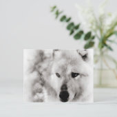 Wolf Spirit Briefkaart (Staand voorkant)