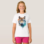 Wolf Spirit: De kracht en genade van Wolf T-shirt (Voorkant volledig)