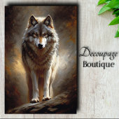 Wolf Spirit Decoupage Tissuepapier