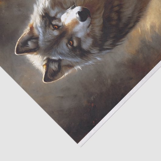 Wolf Spirit Decoupage Tissuepapier (Detail)