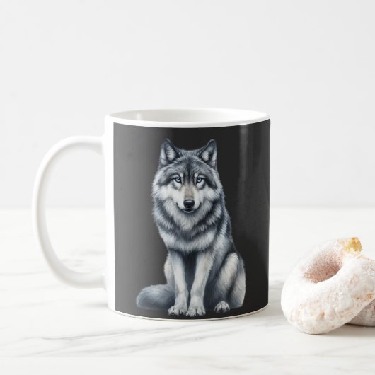 Wolf Spirit Koffiemok (Met donut)