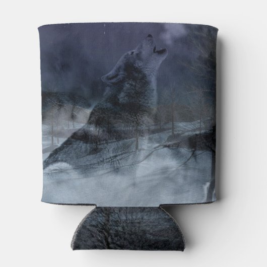 Wolf Spirit Moon Night Blikjeskoeler (Achterkant)