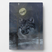 Wolf Spirit Moon Night Fotoplaat (voorkant)