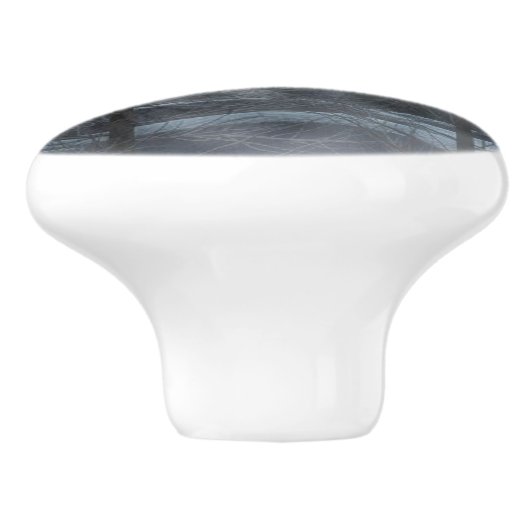 Wolf Spirit Moon Night Keramische Knop (Zijkant)