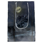 Wolf Spirit Moon Night Medium Cadeauzakje (Achterkant)