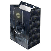 Wolf Spirit Moon Night Medium Cadeauzakje (Achterkant Gekanteld)