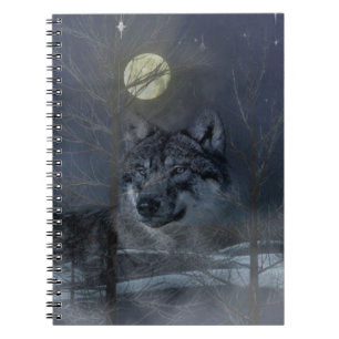 Wolf Spirit Moon Night Notitieboek