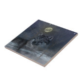 Wolf Spirit Moon Night Tegeltje (Zijkant)