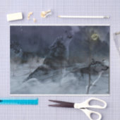 Wolf Spirit Moon Night Tissuepapier (Craft)