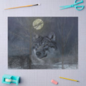 Wolf Spirit Moon Night Tissuepapier (Craft)