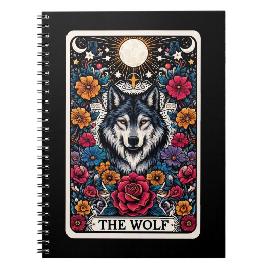 Wolf Spirit Tarot Kaart Notitieboek (Voorkant)