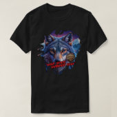 Wolf spirit, untamed soul t-shirt (Design voorkant)