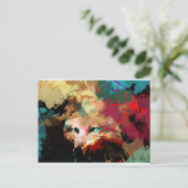 Wolf spirit - wandelende zonneka briefkaart (Staand voorkant)