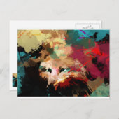 Wolf spirit - wandelende zonneka briefkaart (Voorkant / Achterkant)